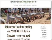 Tablet Screenshot of healdsburgfair.org